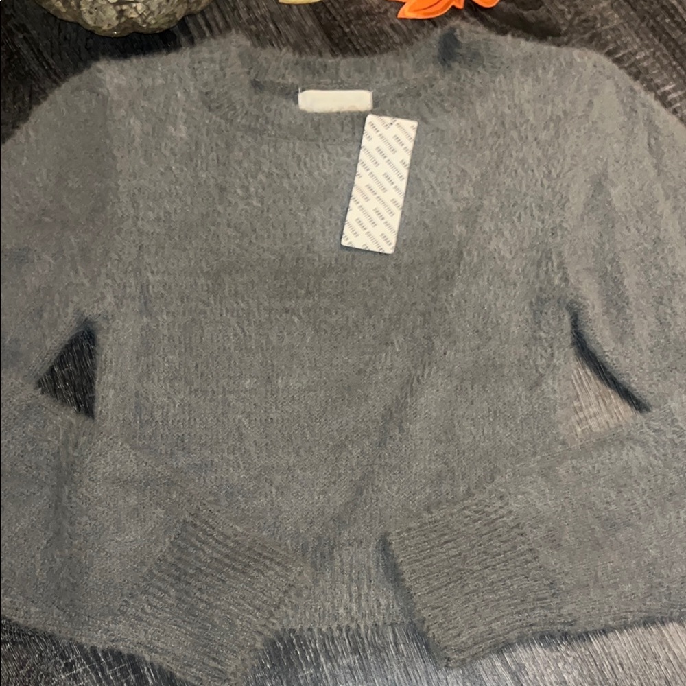 Crop Grey Cozy Sweater
